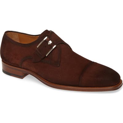 Magnanni Lennon Monk Strap Shoe- Brown