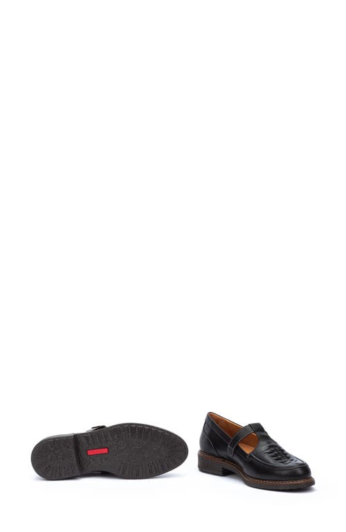 Pikolinos Aldaya Buckle Strap Loafer In Black