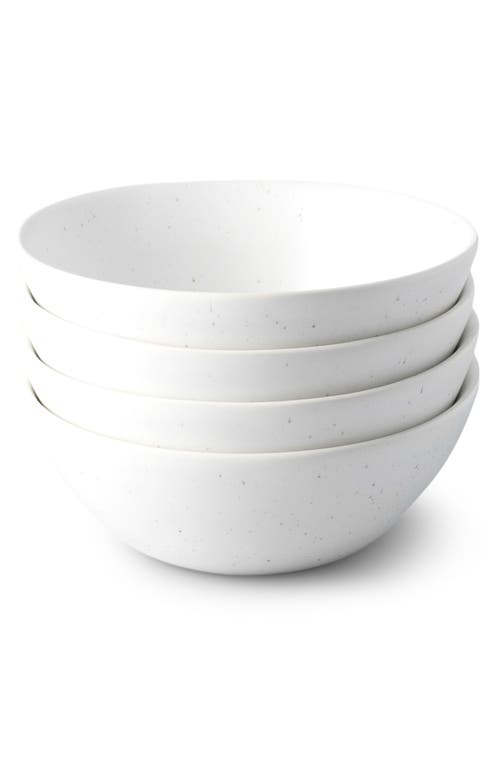 Fable The Breakfast Set of 4 Bowls in Speckled White at Nordstrom