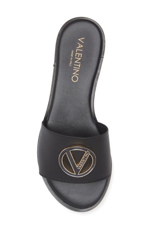 Valentino By Mario Valentino Bugola Slide Sandal In Black