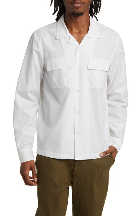 Macro Lyocell & Cotton Button-Up Shirt