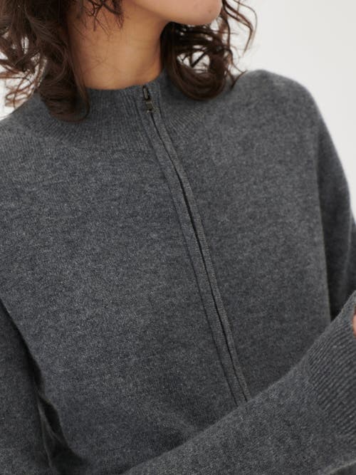 Gobi Cashmere Full-zip Cashmere Cardigan In Plum Kitten