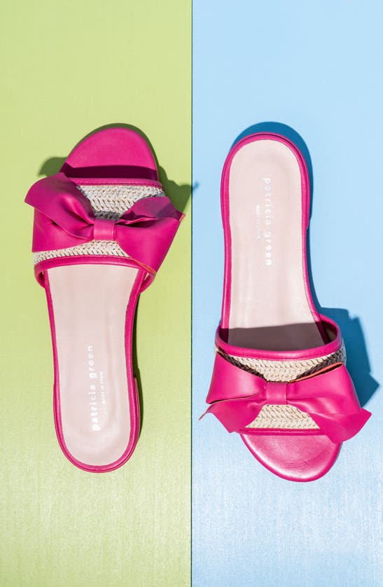 Shop Patricia Green St. Tropez Slide Sandal In Hot Pink