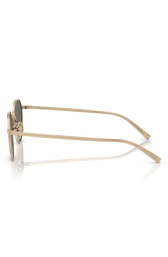 Shop Oliver Peoples Rhydian 49mm Round Sunglasses In Gold