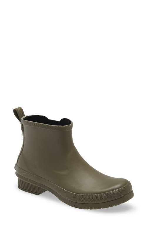 Waterproof Chelsea Rain Boot in Olive