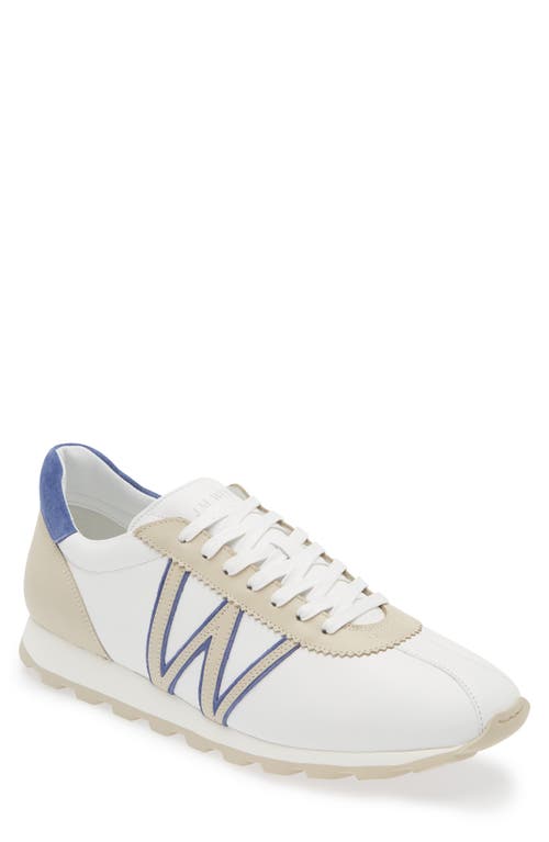 Shop Jm Weston On My Way Sneaker In White/beige/blue