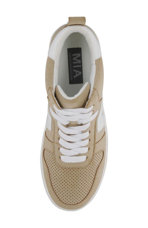 Shop Mia Aryah Platform Sneaker In Sand/white