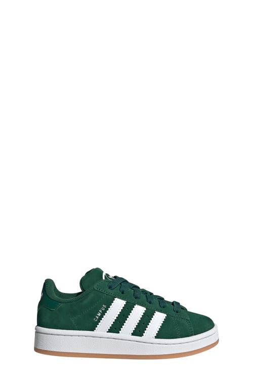 Adidas Originals Adidas Kids' Campus 00s Sneaker In Dark Green/cloud White/gum