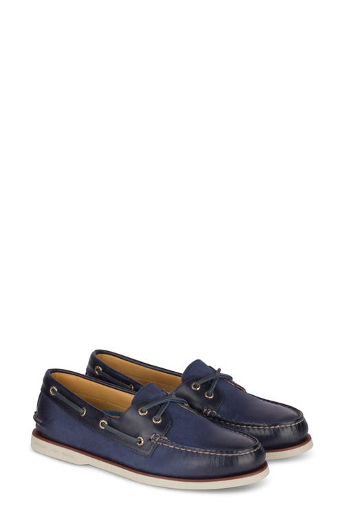 Sperry Gold Cup Authentic Original 2-Eye Boat Shoe Navy at Nordstrom,