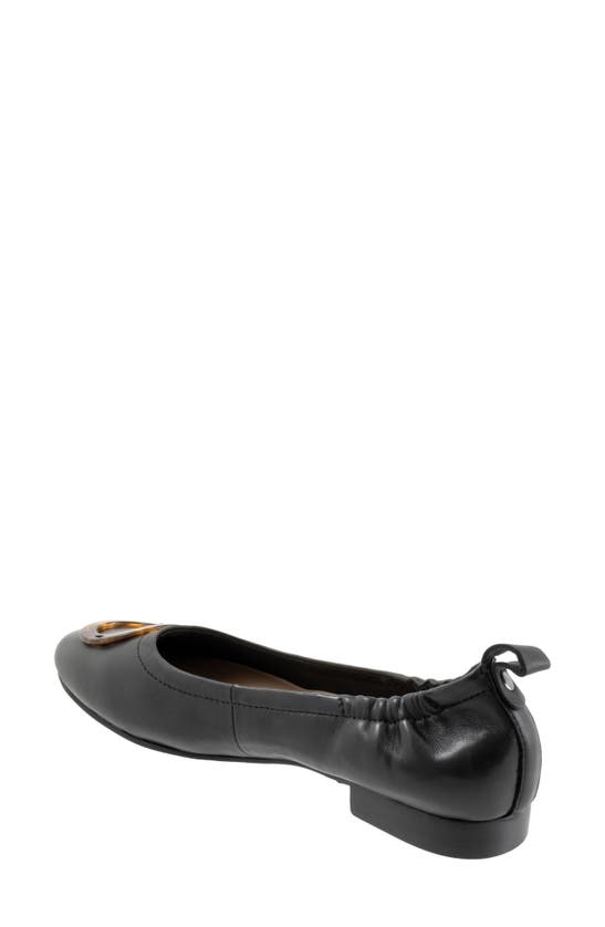 Shop Trotters Gia Ornament Ballet Flat In Black