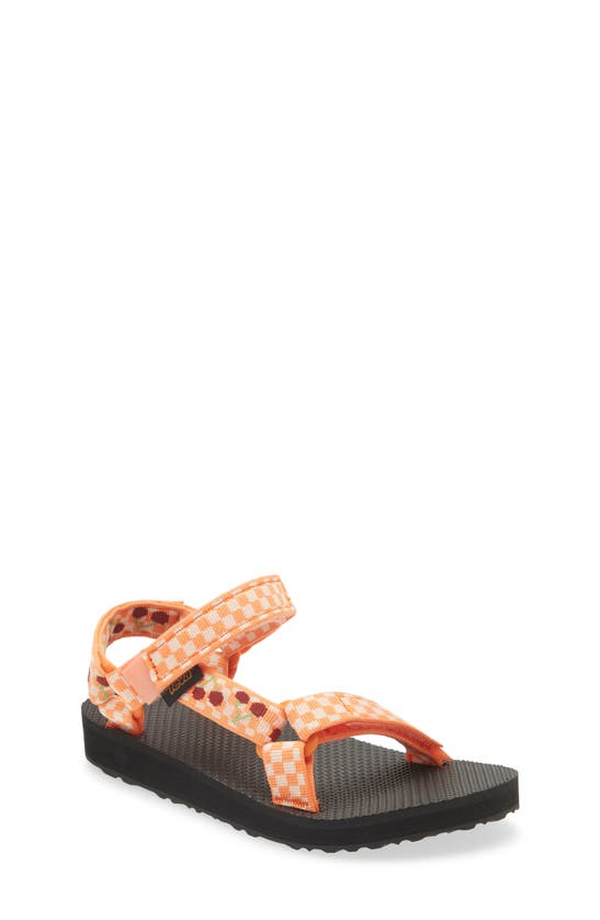 Teva Original Universal Sandal In Picnic Cherries Carrot