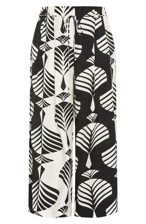 City Chic High Waist Wide Leg Pants In Empress