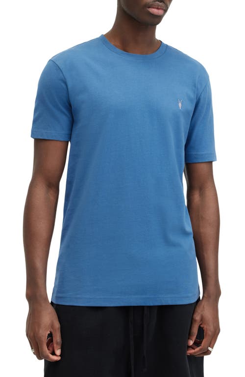 AllSaints Brace Tonic Slim Fit Cotton T-Shirt in Atlantic Blue at Nordstrom, Size Medium