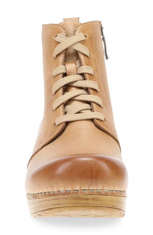 Dansko Sigourney Combat Boot In Honey