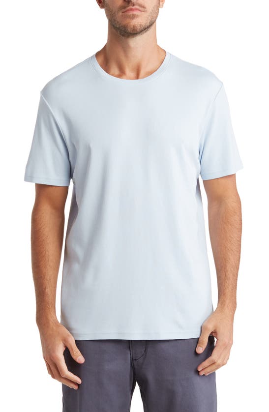 14th & Union Short Sleeve Interlock T-shirt In Blue Skyway