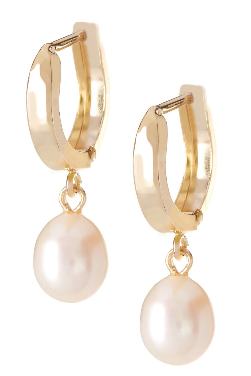 Splendid Pearls | Dangle 6-6.5mm Pearl Huggie Earrings | Nordstrom Rack