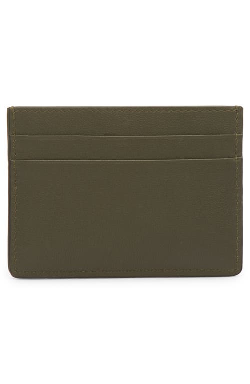 Shop Valentino Garavani Vlogo Toile Iconograph Canvas & Leather Card Holder In Army Green