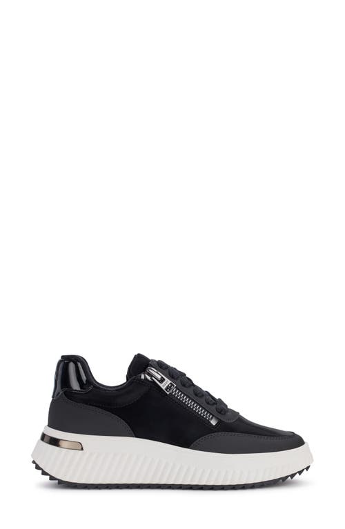 Shop Dkny Laurence Wedge Sneaker In Black