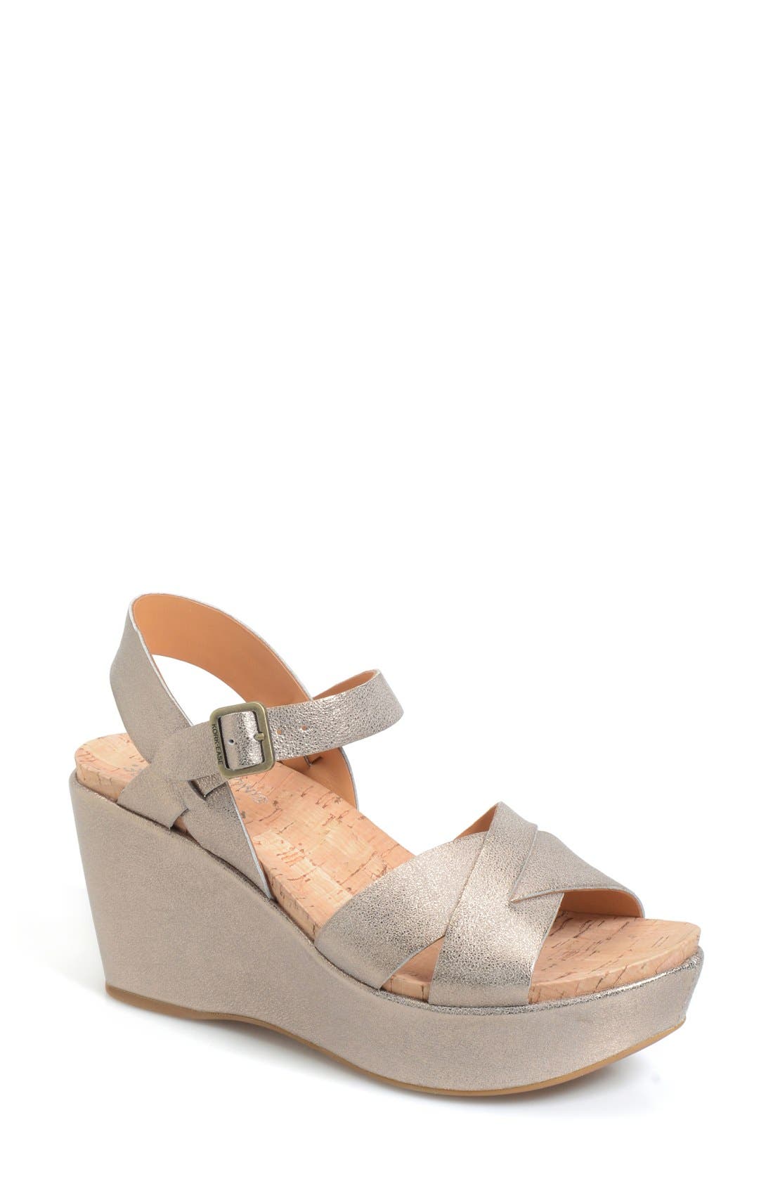Kork-ease 'ava 2.0' Platform Wedge Sandal In Gold