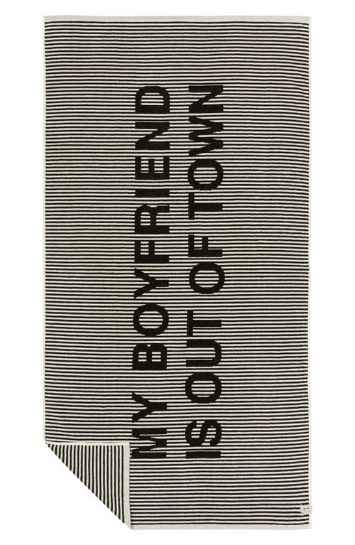 Slowtide Out of Town Beach Towel in Black at Nordstrom, Size One Size Oz