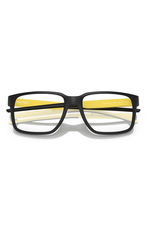 Scuderia Ferrari 56mm Square Optical Glasses In Black Grey