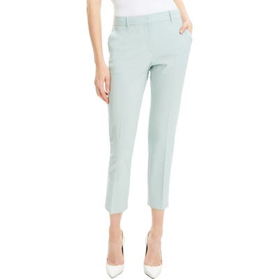 Theory Treeca 2 Good Wool Crop Suit Pants, Green (Nordstrom Exclusive)