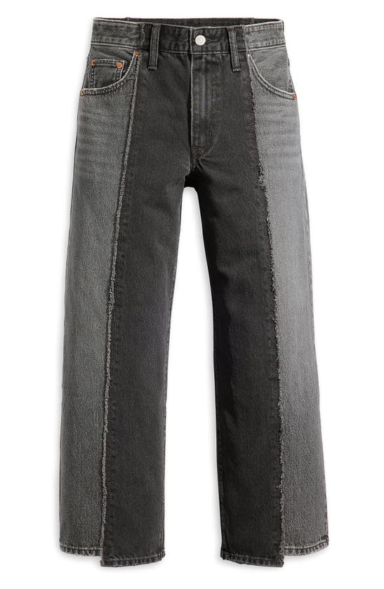 Levi's Recrafted Crop Baggy Wide Leg Dad Jeans In In The Fifth Dimension
