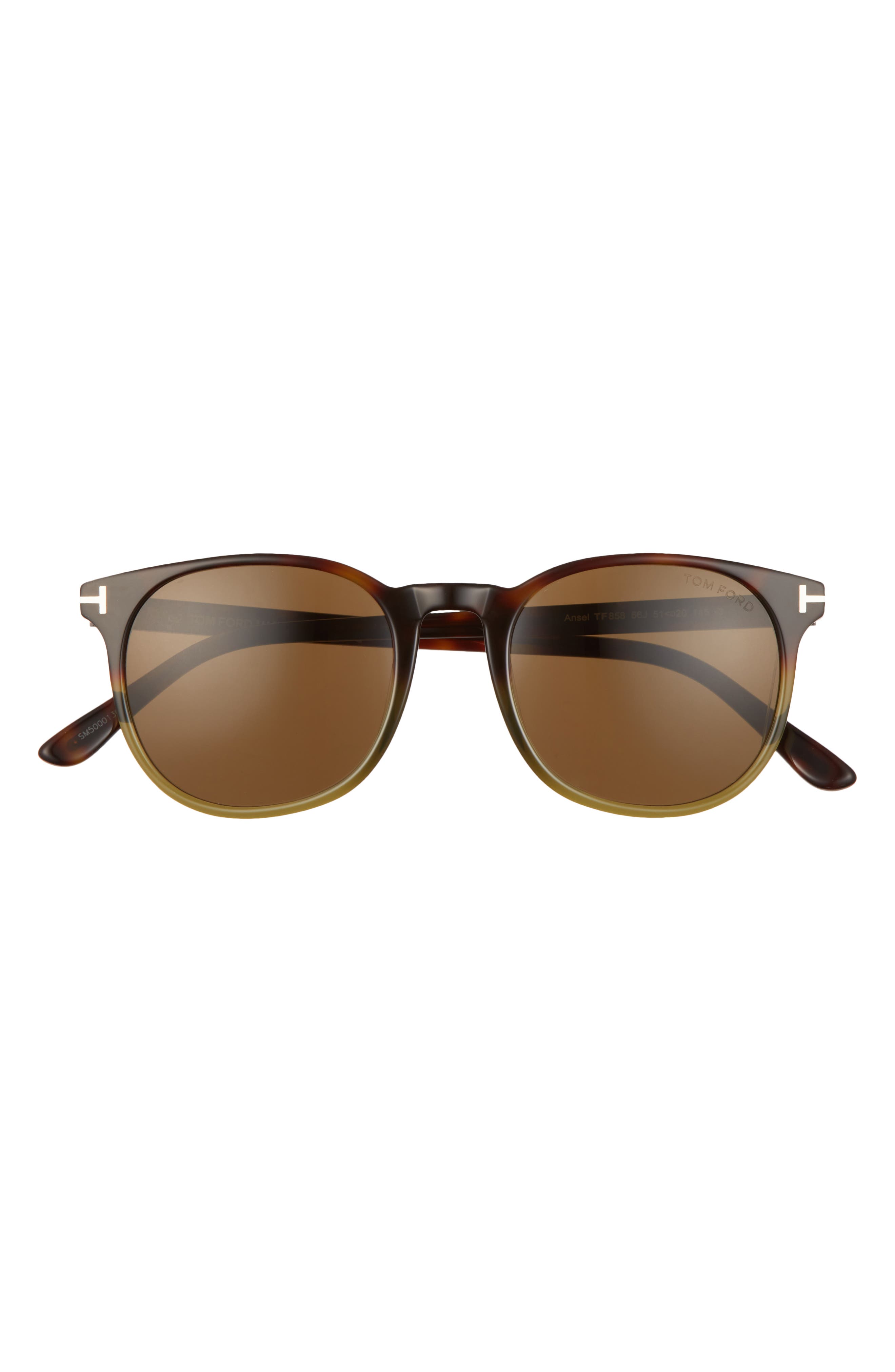 tom ford 51mm round sunglasses