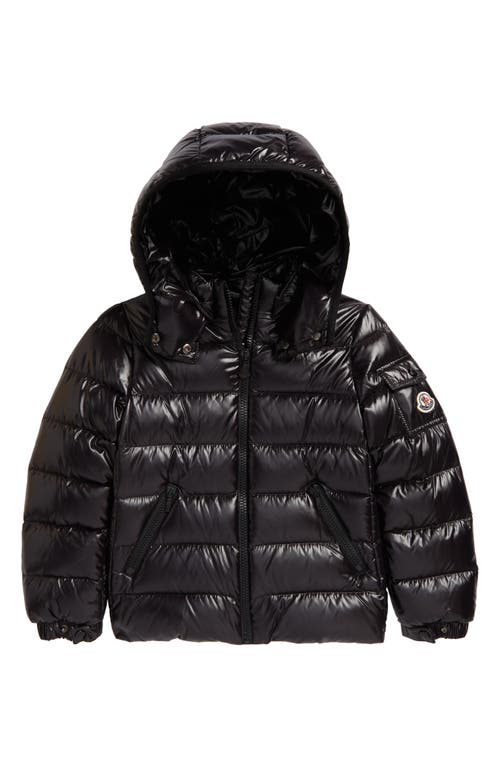 Moncler Kids' Bady Water Resistant Hooded Down Puffer Jacket Black at Nordstrom