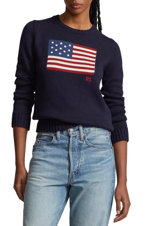Flag Crewneck Sweater