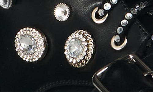 Azalea Wang Wilhelmina Studded Combat Boot In Black