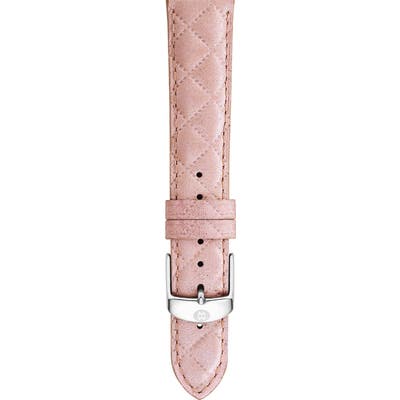 Michele 1m Quilted Leather Watch Strap