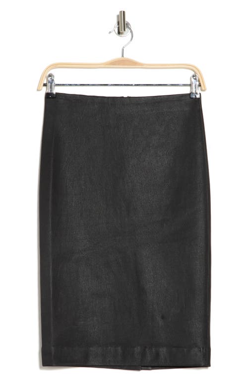 Shop Theory Skinny Leather Pencil Skirt In Black
