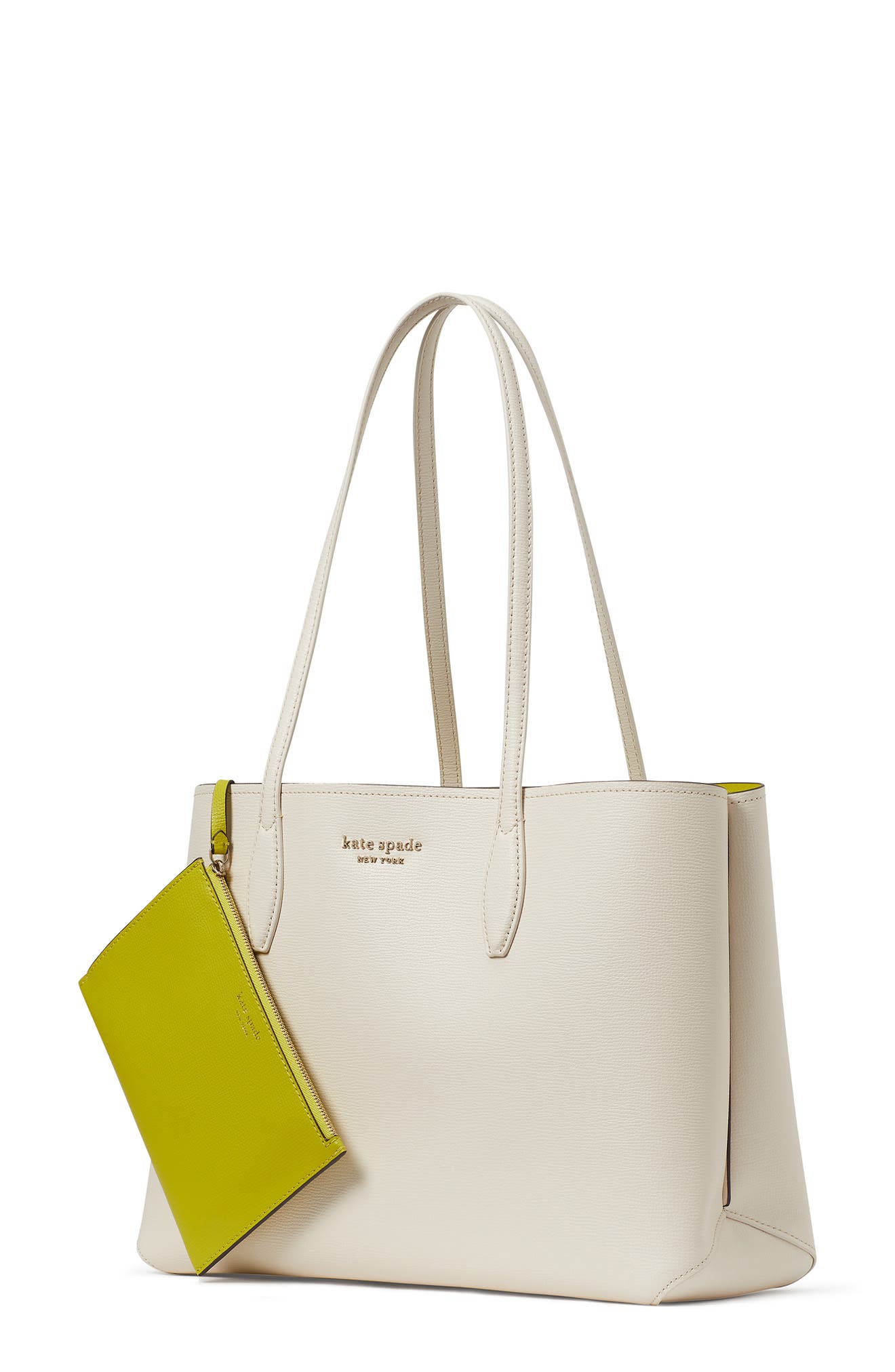 Kate Spade Spade flower coated canvas all day large tote natural