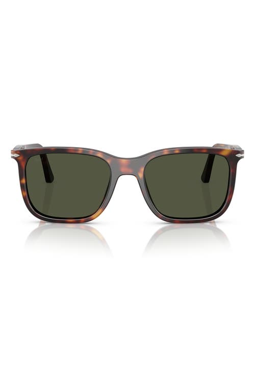 Persol 56mm Rectangular Sunglasses In Havana