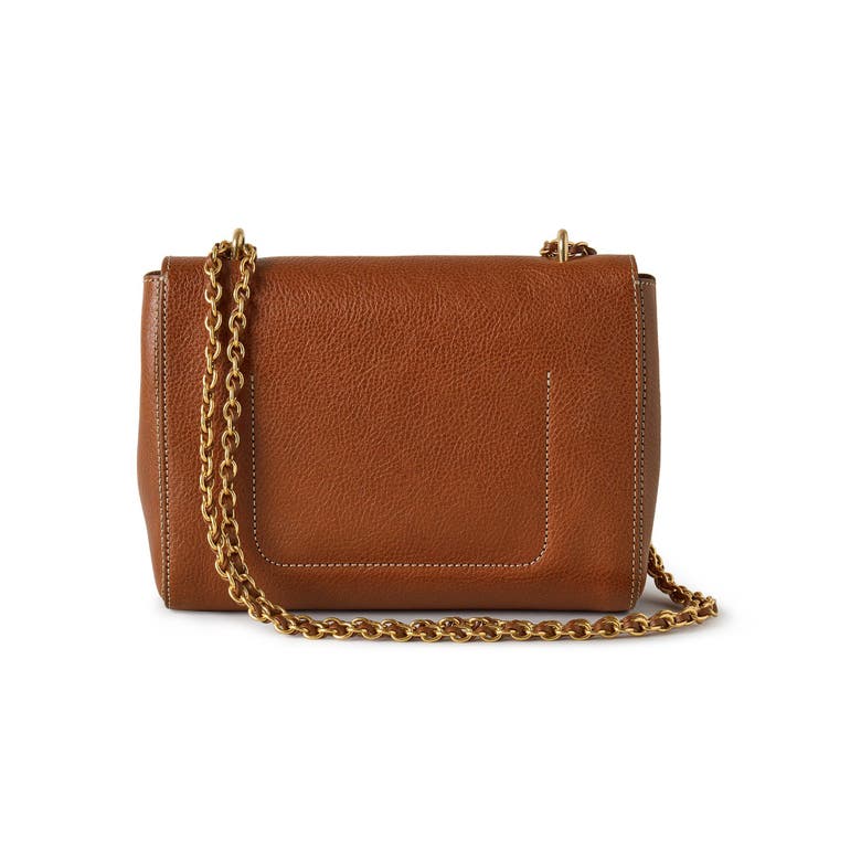 Shop Mulberry Lily Stitched Leather Convertible Shoulder Bag In Oak