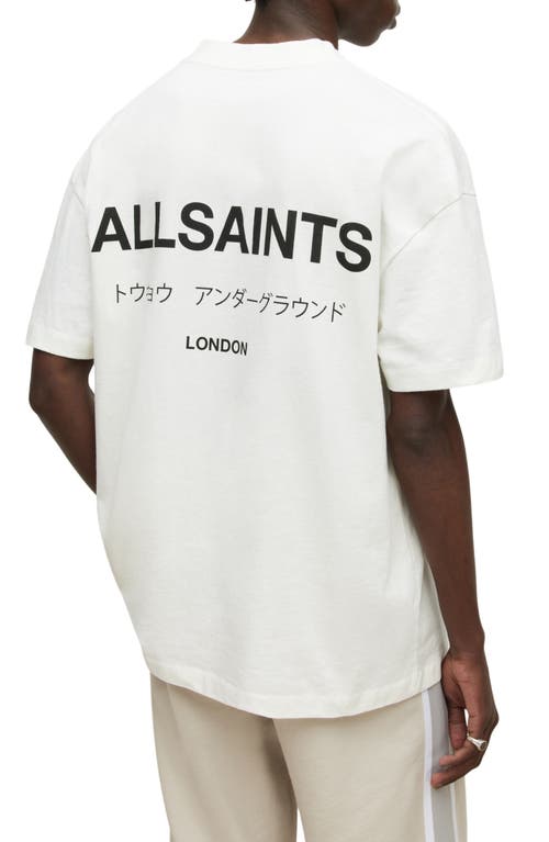 AllSaints Underground Oversize Organic Cotton Graphic T-Shirt at Nordstrom,