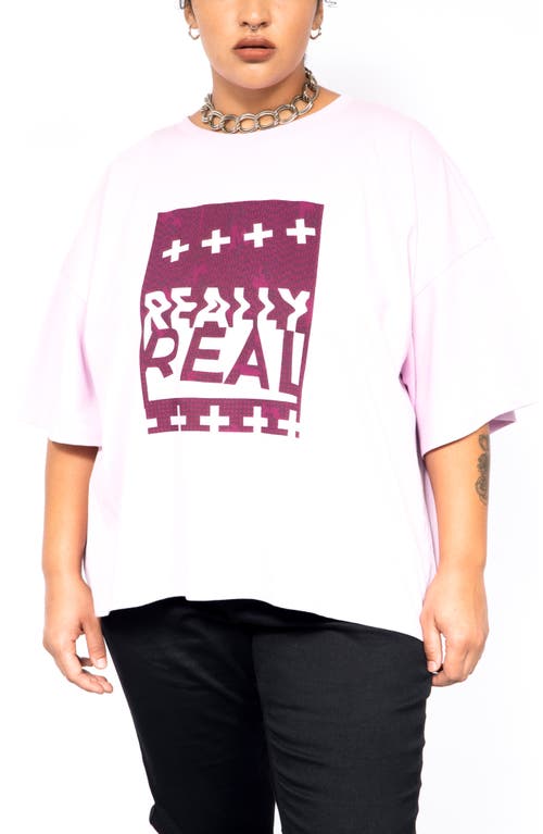 BP. + Wildfang Boxy Graphic Tee in Pink Bouquet Real Melted