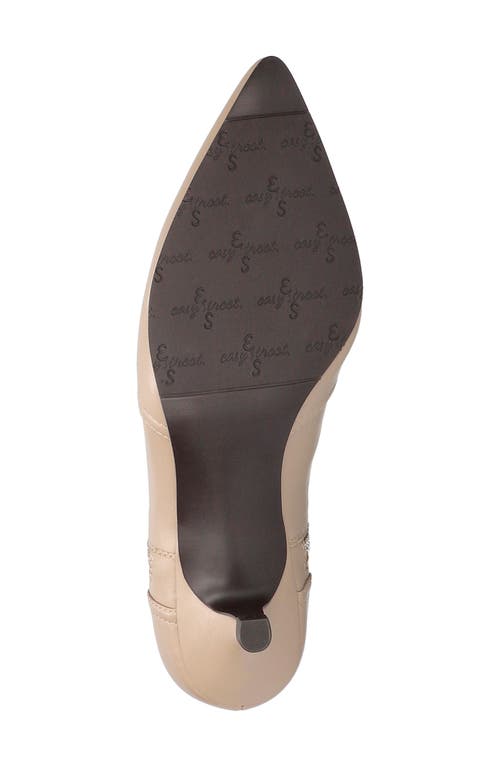 Easy Street Annalee Womens Zip Up Slip On Ankle Boots In Almond