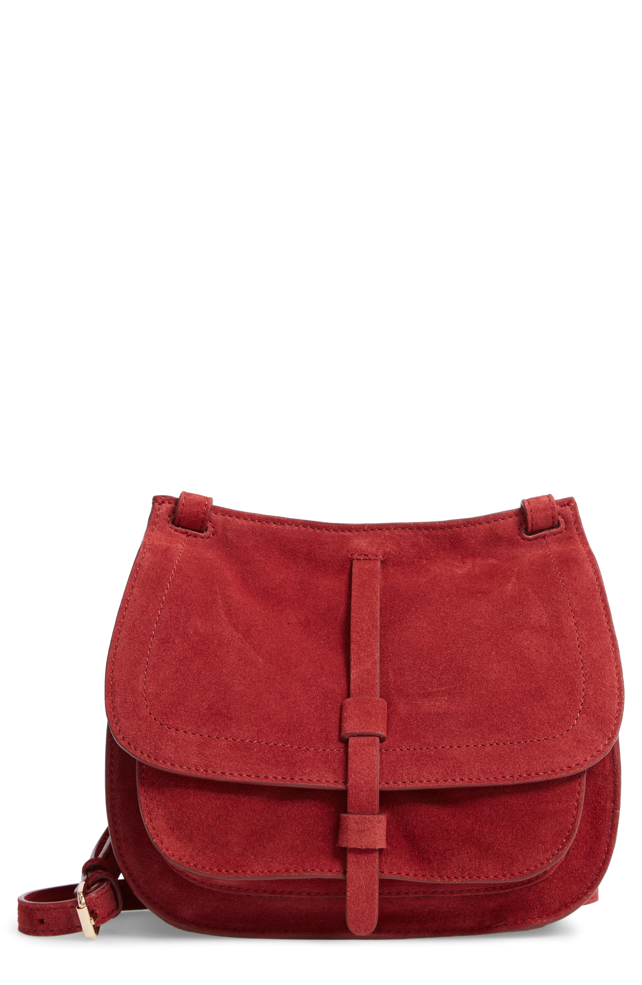 Leith Suede Crossbody Saddle Bag Nordstrom