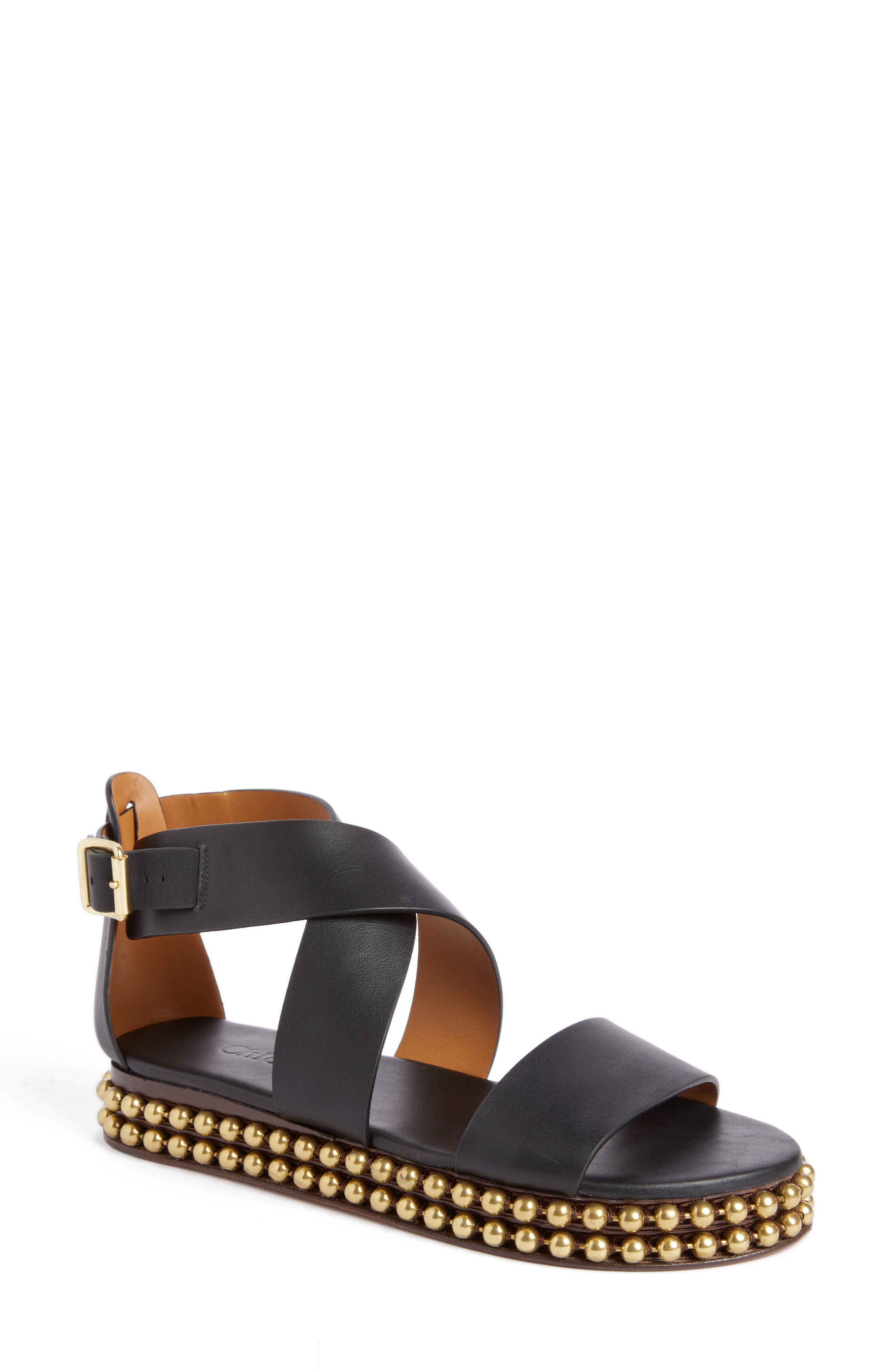 chloe studded sandals