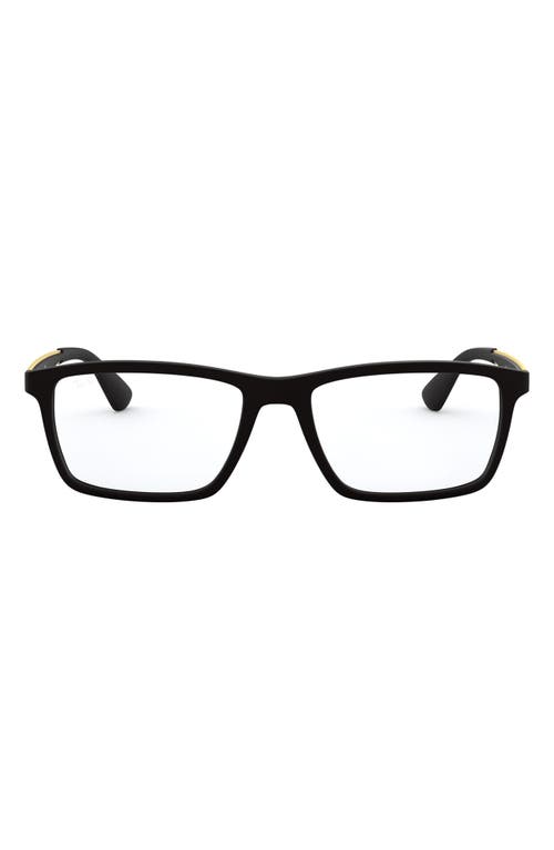 Ray-Ban 55mm Optical Glasses in Matte Black at Nordstrom