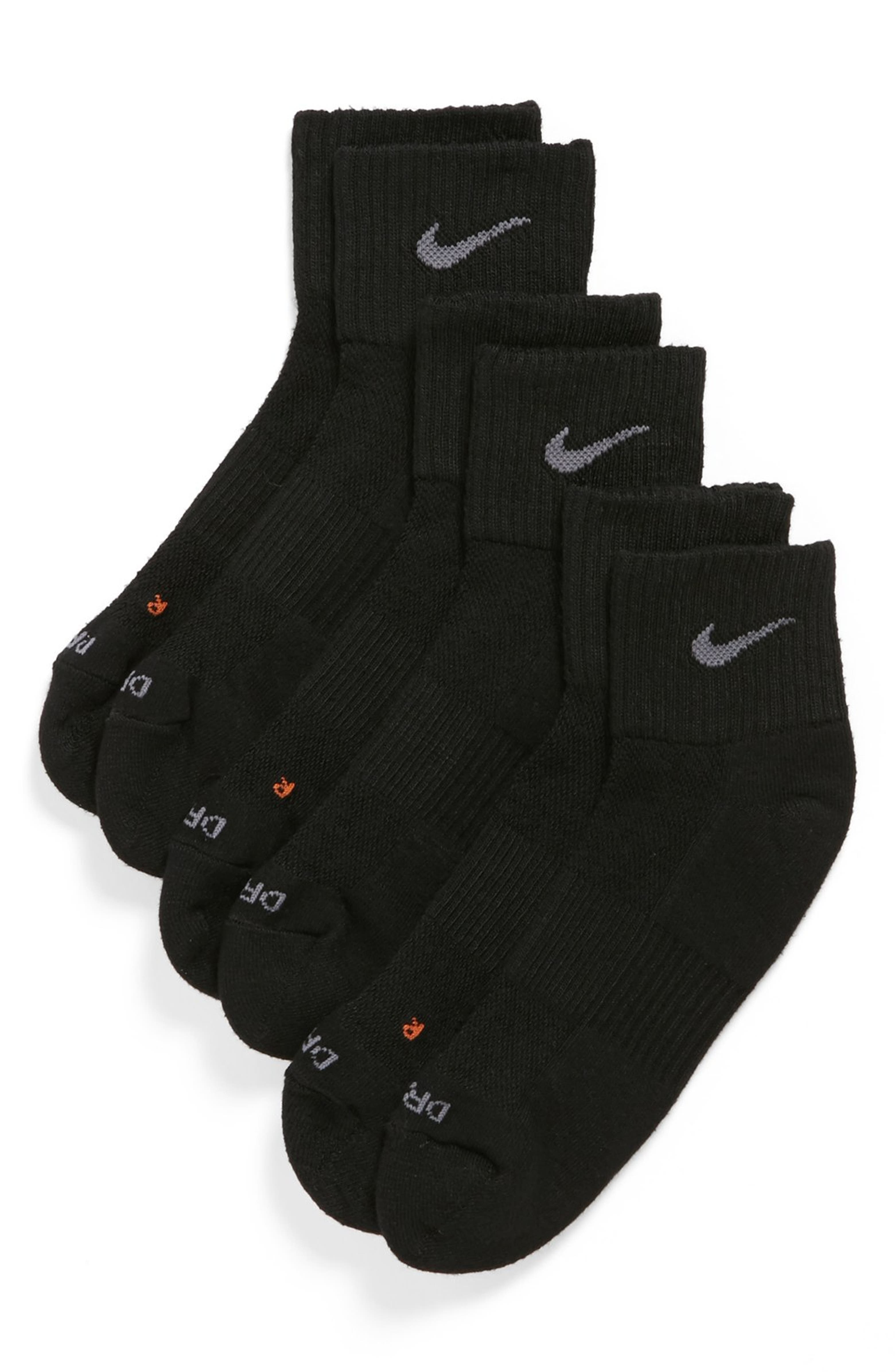 Nike Dri-FIT Quarter Socks (3-Pack) (Men) | Nordstrom
