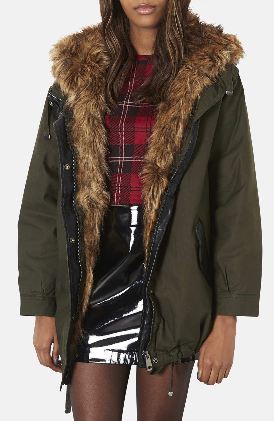 'Monroe' Faux Fur Trim Parka Nordstrom