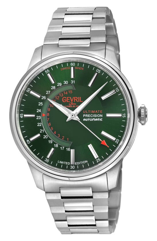 Shop Gv2 Guggenheim Swiss Automatic Bracelet Watch, 44mm In Silver