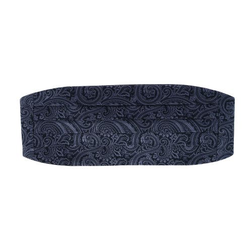 Trafalgar Sobee Paisley Cummerbund And Bow Tie Set In Black
