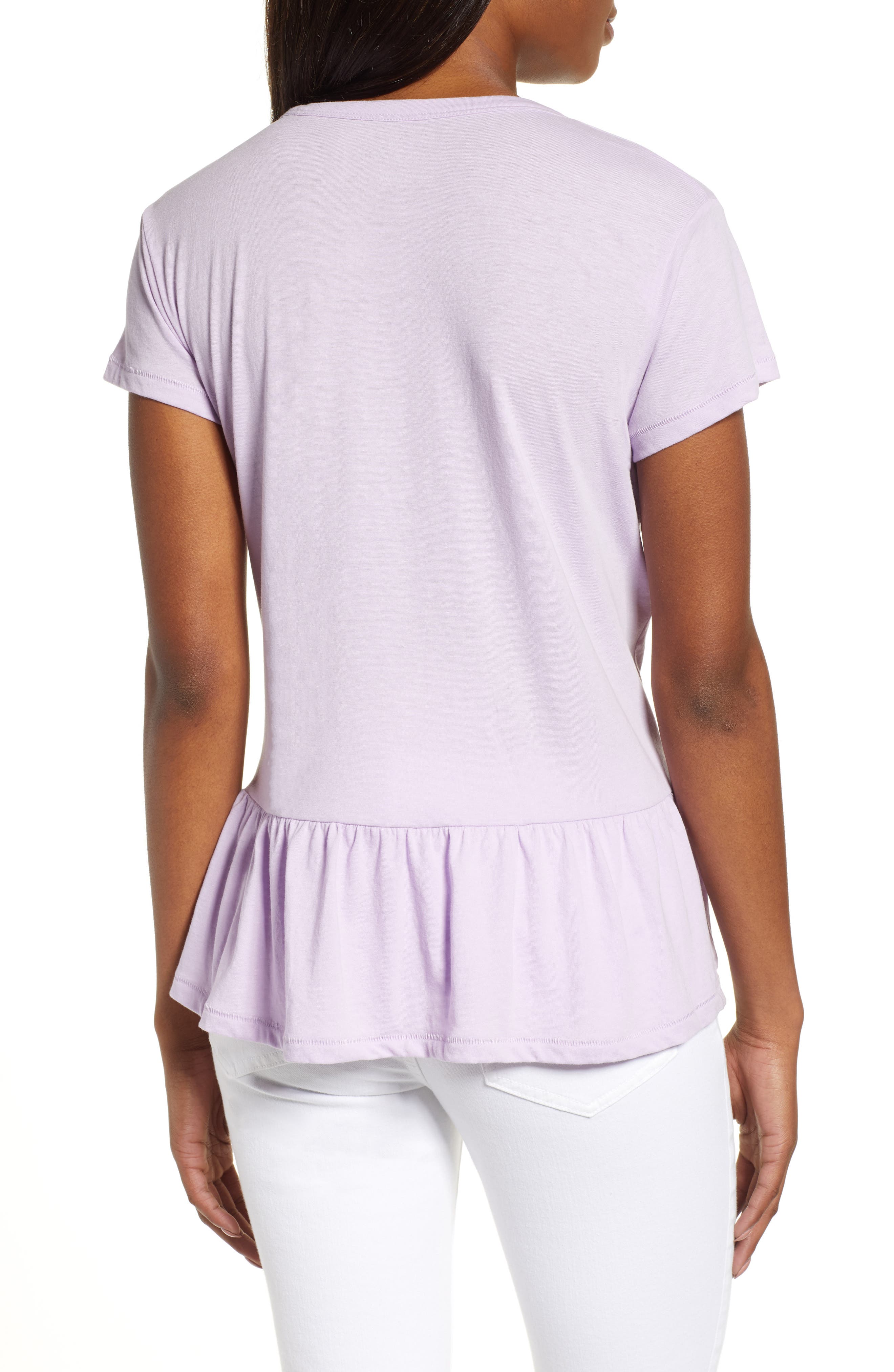 nordstrom caslon peplum tee