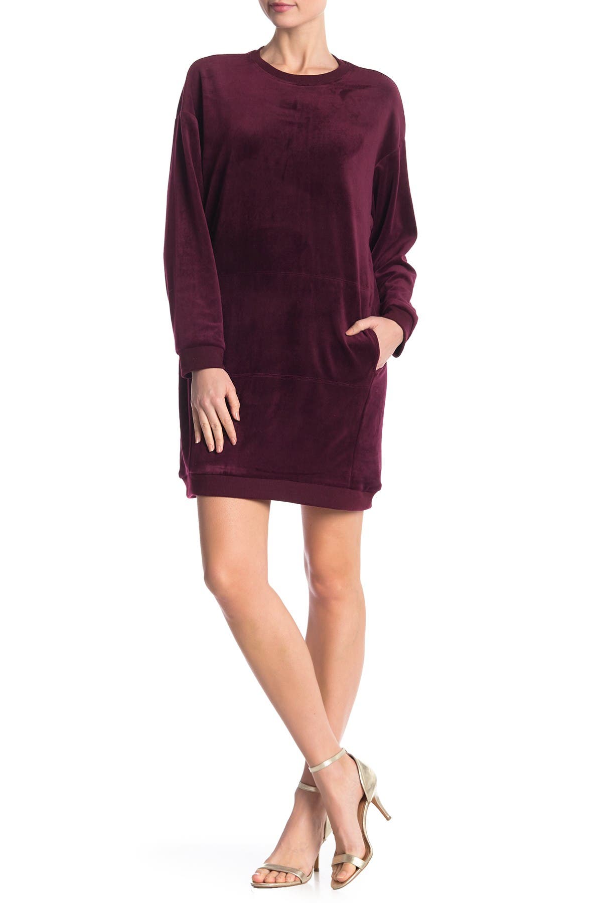 max studio velour dress