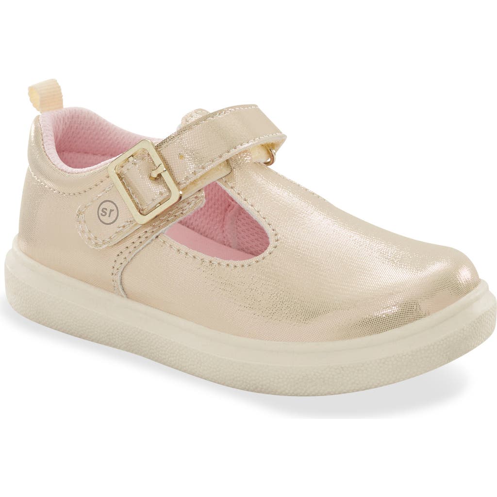 Stride Rite Kids' Rena Mary Jane Flat In Champagne