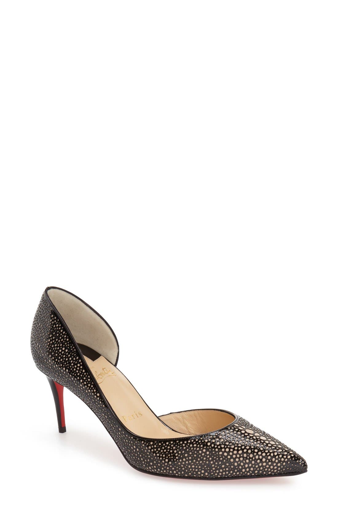 Christian Louboutin 'Galu' Laser Cut Half d'Orsay Pump (Women) Nordstrom